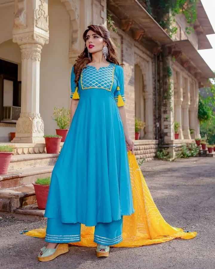 anarkali long top