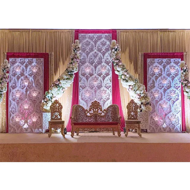 Modern Contemporary Wedding Arabic Frames Wedding Stage Flower Design Frame  For Backdrop Decorative Wedding Jali Style Panels - Buy Wedding Stage  Panels,Wedding Stage Arabic Backdrop Frame,Wedding Reception Frame For  Backdrop Product on