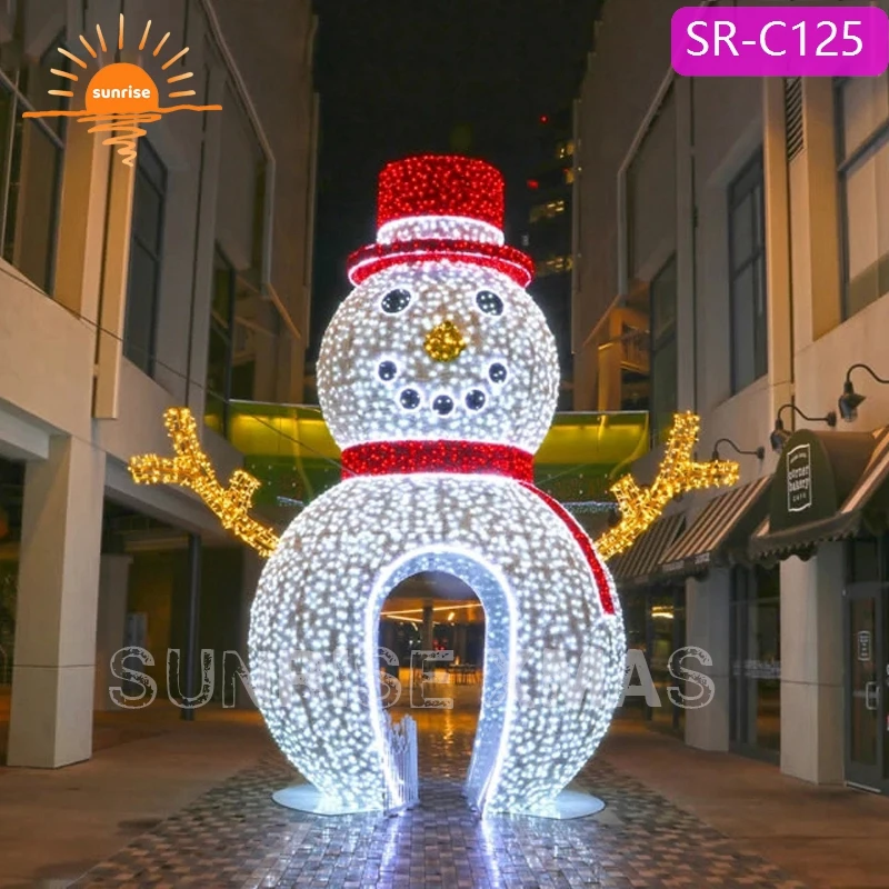 Source Commercial huge Outdoor LED lighted Christmas Snowman large ...