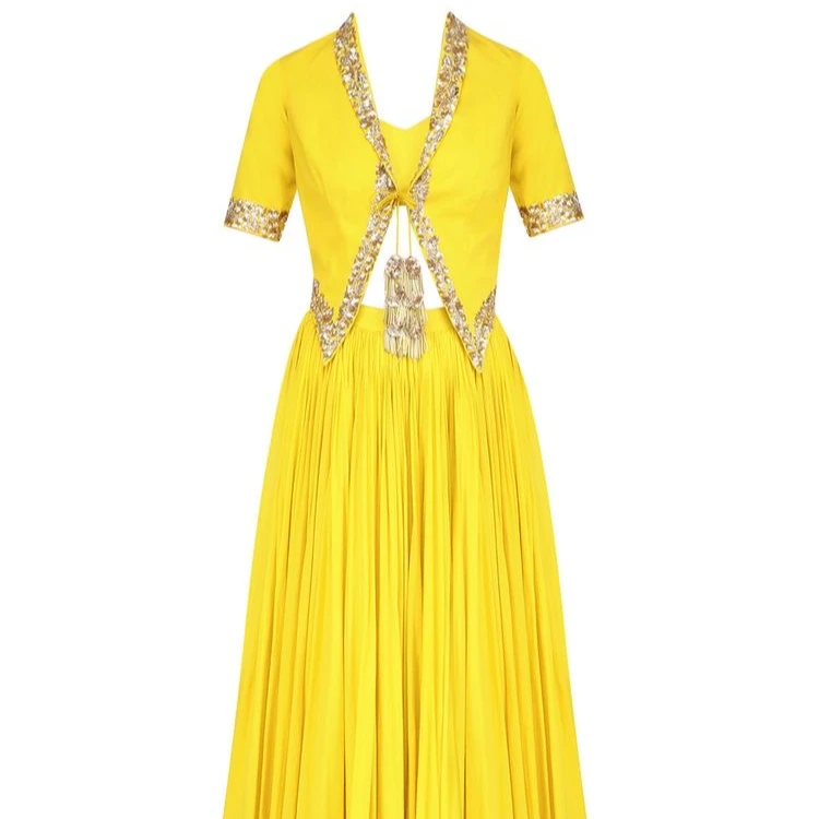 yellow skirt top for haldi