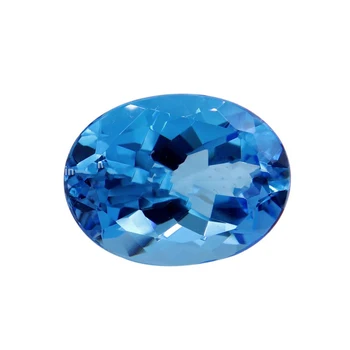 High Quality Oval Faceted Blue Topaz Semiprecious Ring, Pendant And Necklace Use Topaz Gemstone Exporter
