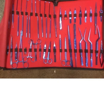 Set 21PCS Titanium Ophthalmic Instruments sterilization tray box case