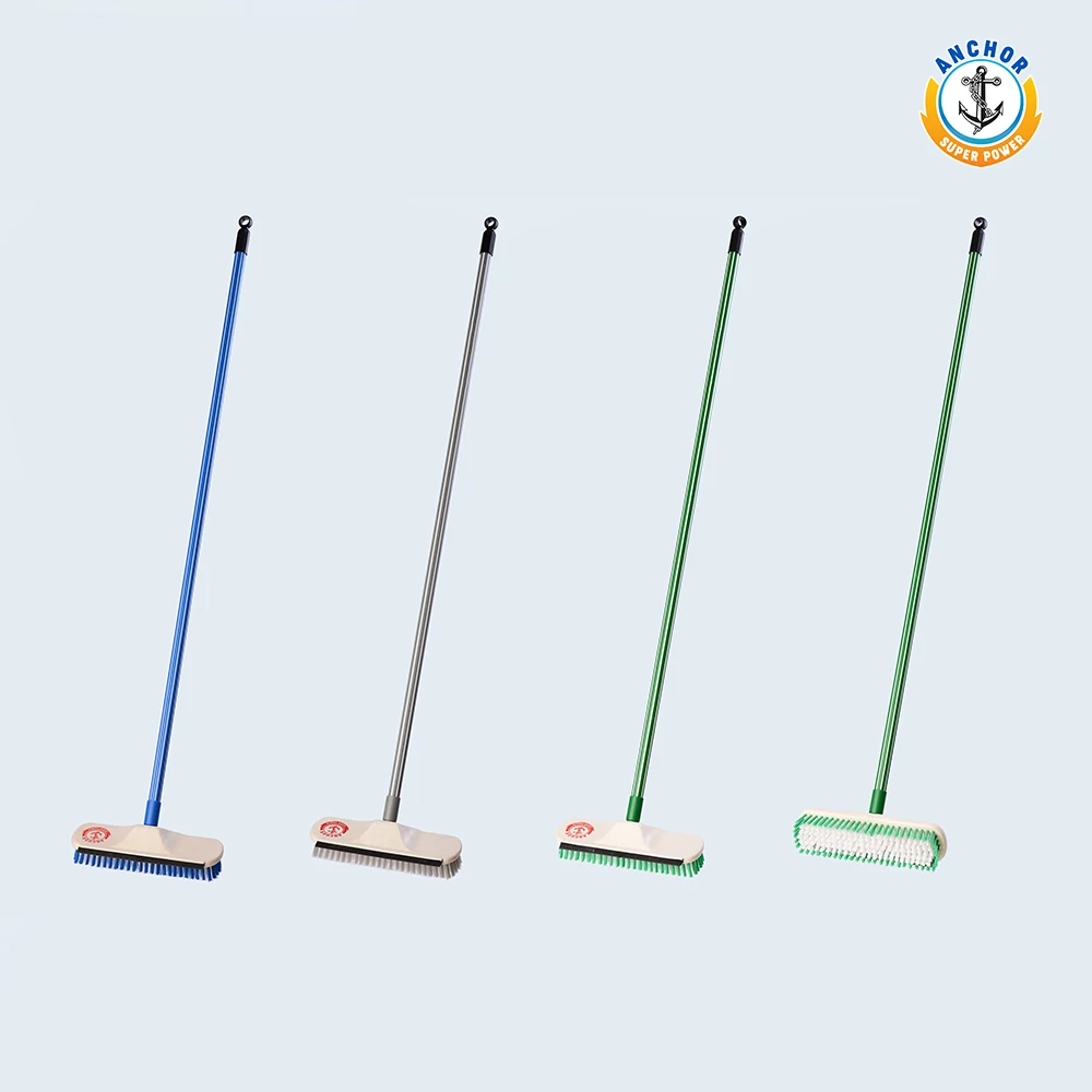 New Anchor Super Big Broom With Steel Handle & Squeegee For Large Area