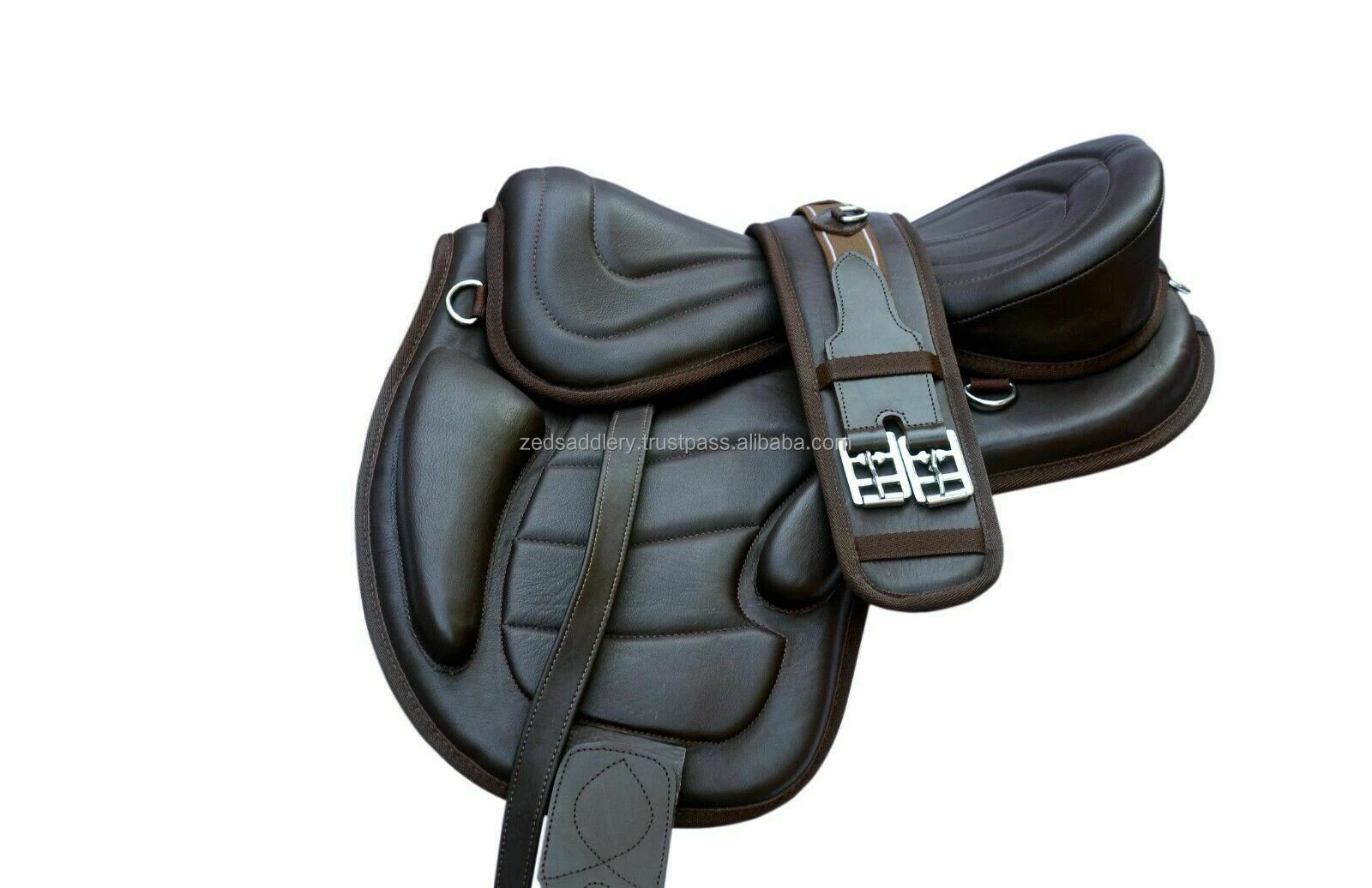 English saddle black leather treeless GP all purpose saddle in all size 