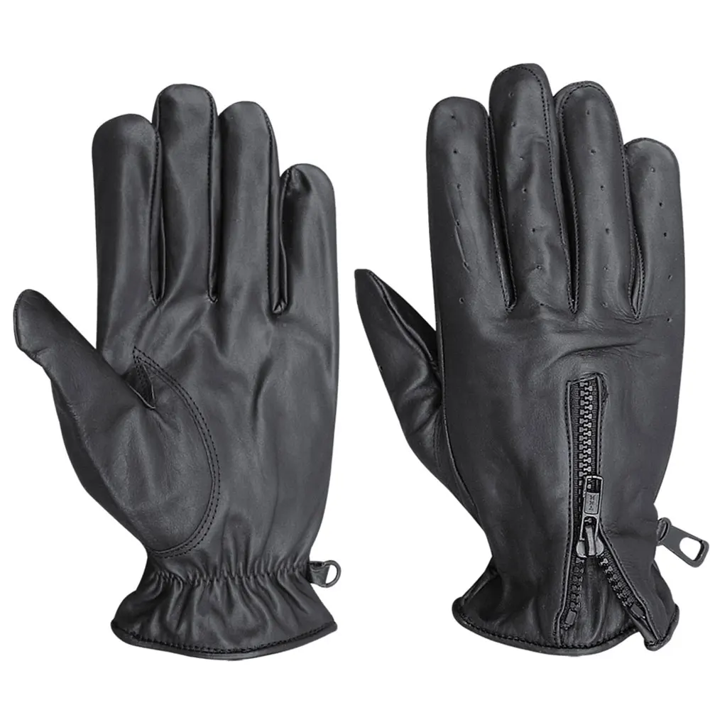 MENS LARGE WINTER SKI  GLOVES FULLY LINED GOOD QUALITY MADE WITH REAL LEATHER 