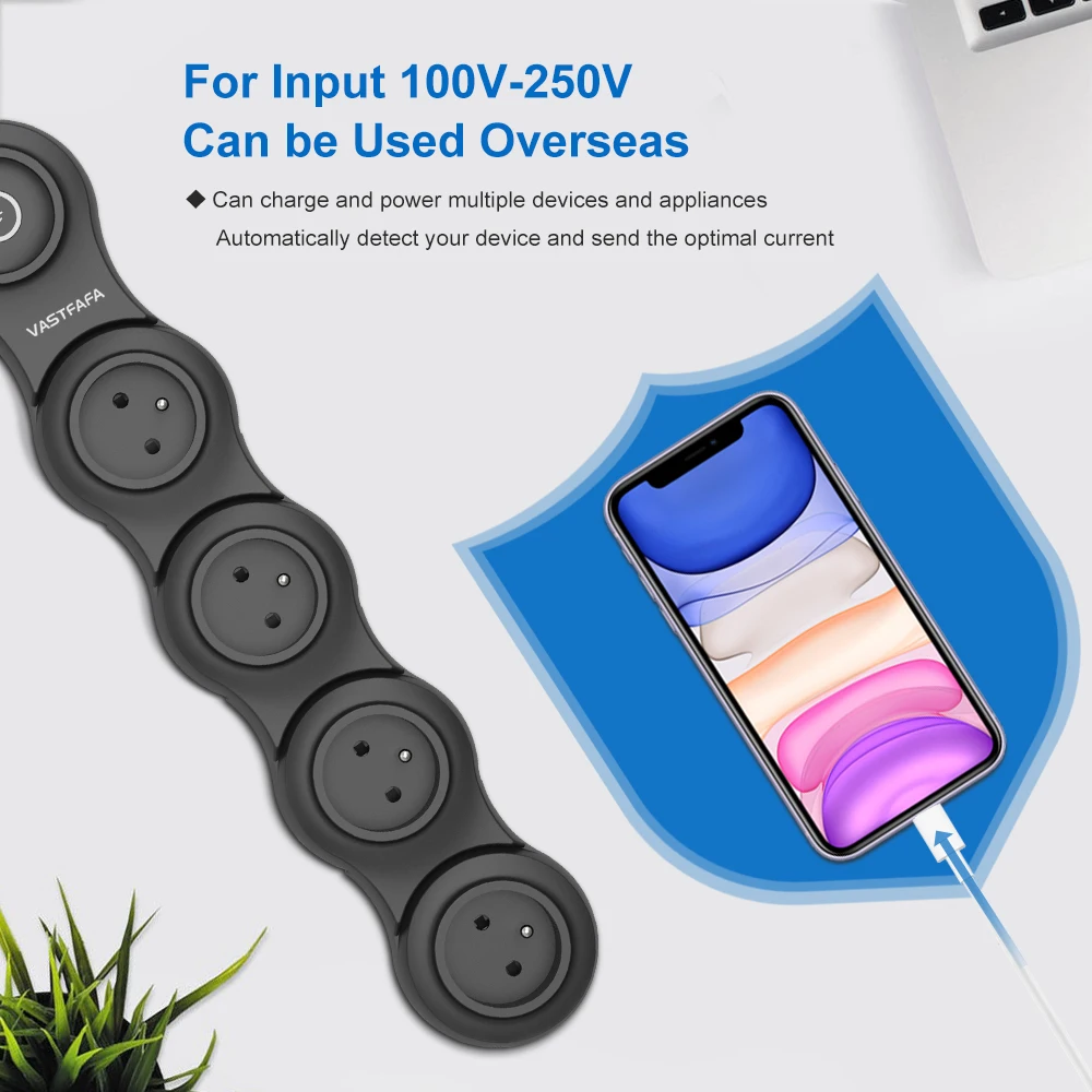 Сетевой фильтр французского типа с 4 выходами и гибкой защитой от