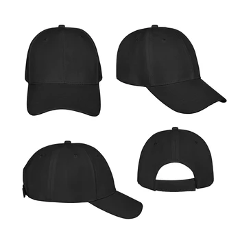 Sports Plain New York Buy Baseball Hat In Black Color Made Of 100% Polyester Fabric From Bandanas Wholesale