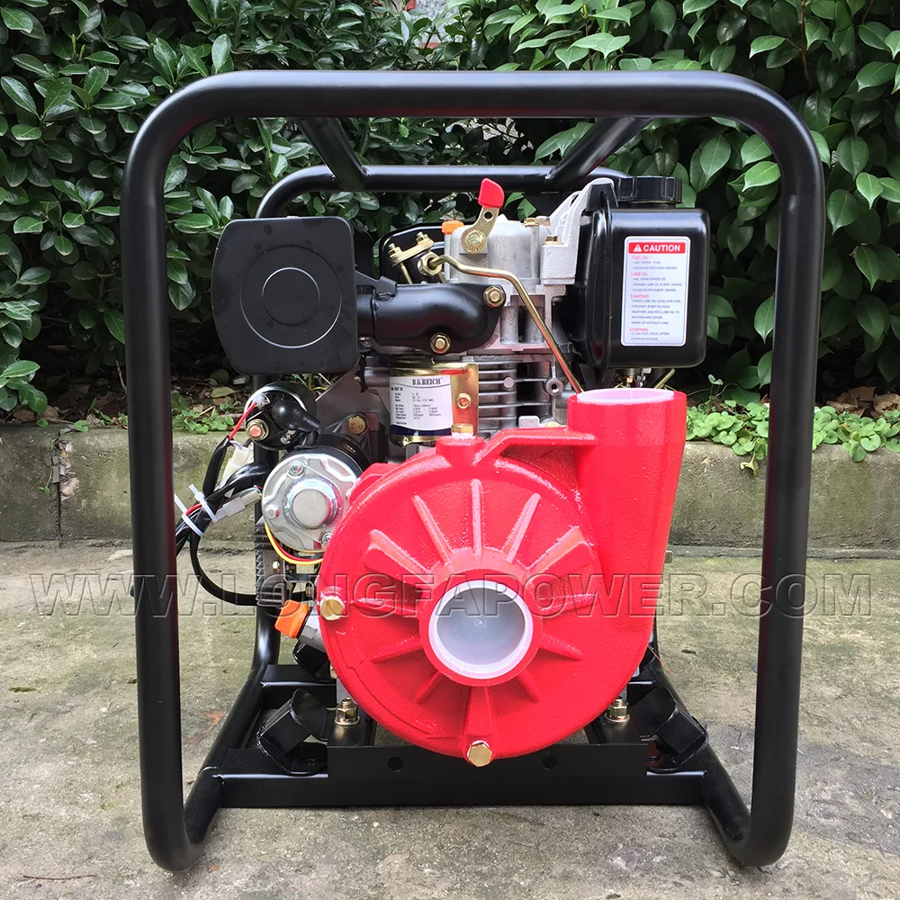 ディーゼルエンジン高圧ポンプ2/3/4インチ鋳鉄ポンプ遠心水消火