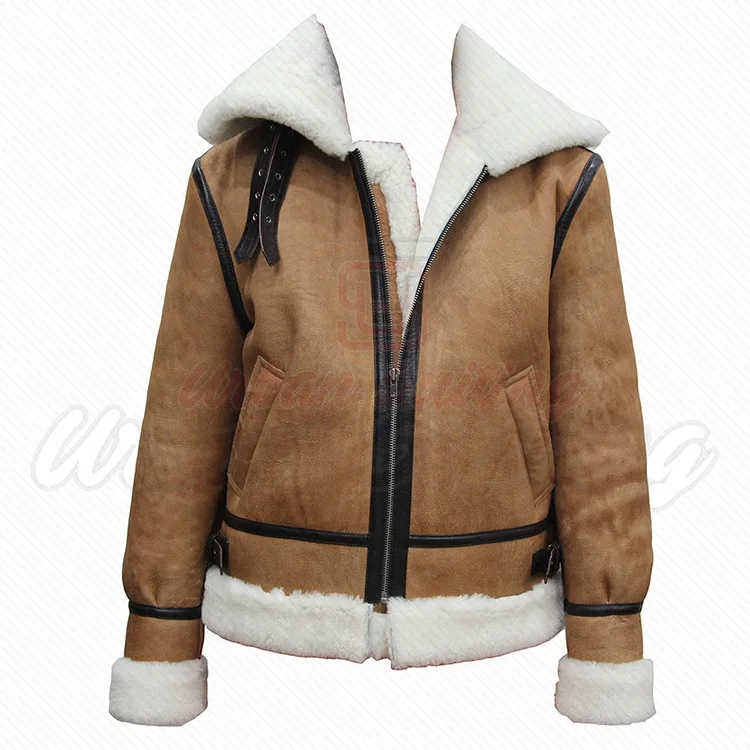 sheep wool bomber jacket