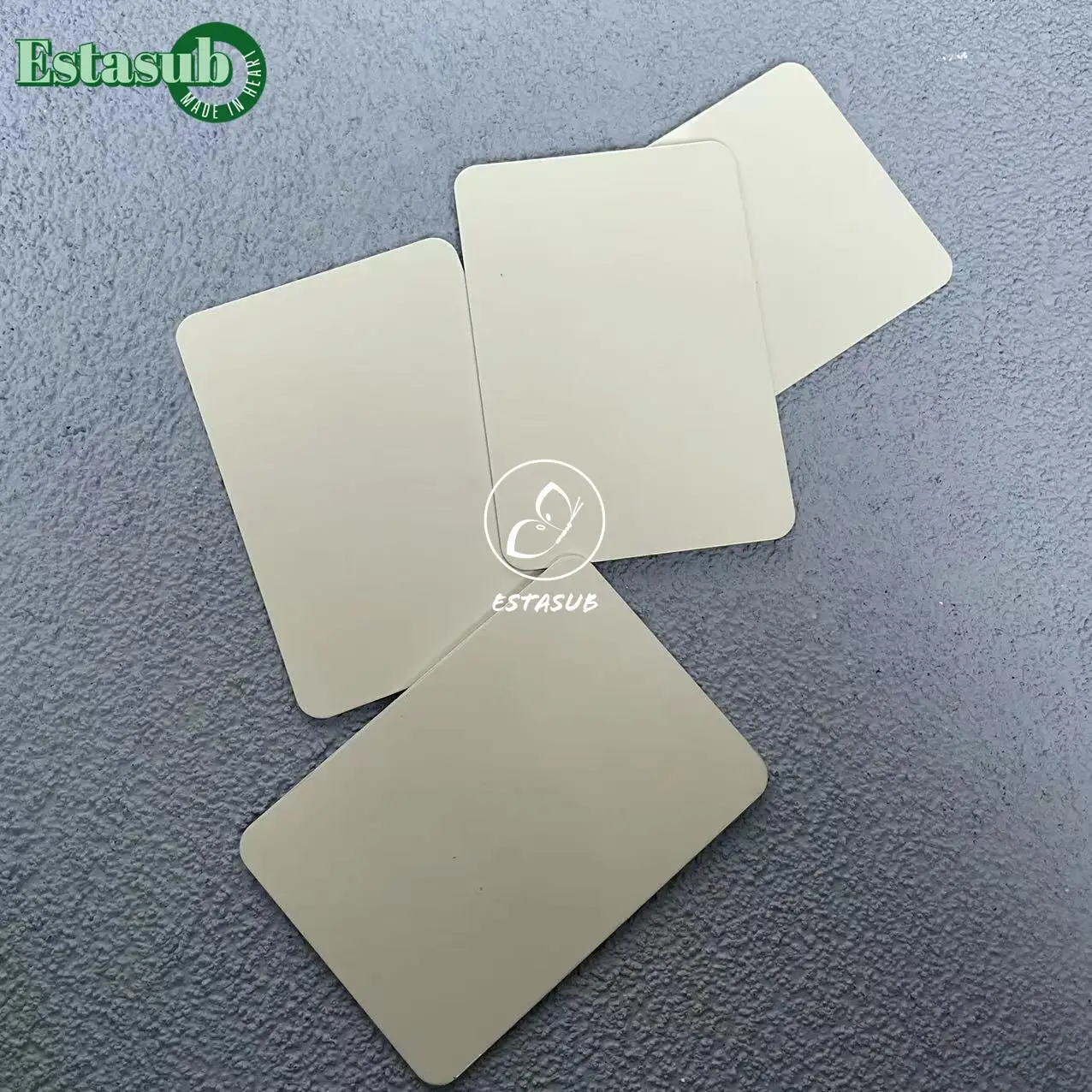 Double Sided Aluminum Metal Sublimation Business Card Buy Metal