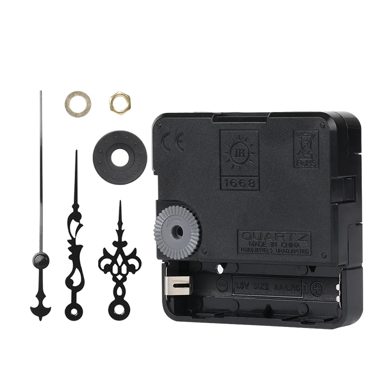 Quartz Silent Wall Clock Movement Mechanism 1668 Continue Sweep Clock Movement