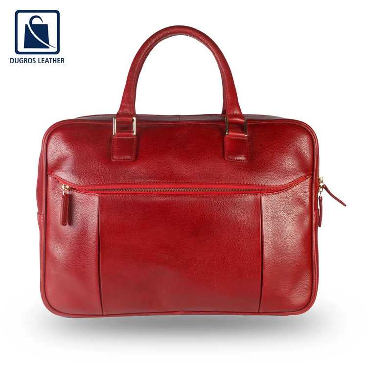 leather attache bolsa