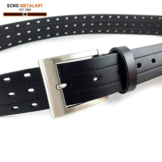 Уникальные черные стильные кожаные мужские ремни 35 мм