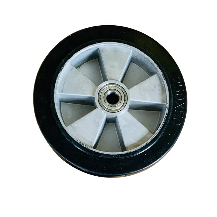 10 Inch Trolley Wheel Hand Trucks Replacement Wheels Solid Rubber Wheel ...