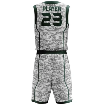 Source 2021 New Camo Basketball Jersey And Basketball Shorts