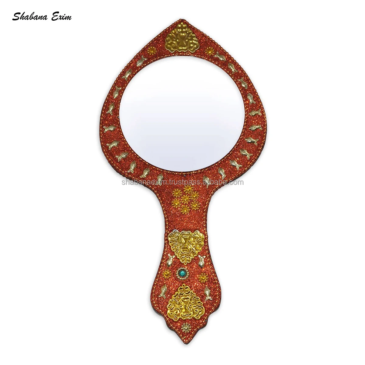 印度工艺品木制化妆镜手持镜子专业使用镜子 Buy 木制化妆镜子 个性化手镜 装饰手工镜子product On Alibaba Com