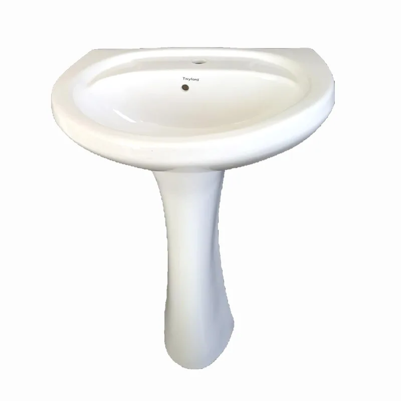 Best Quality Wash Basin With Pedestal Ceramic Sanitary Ware Unique
