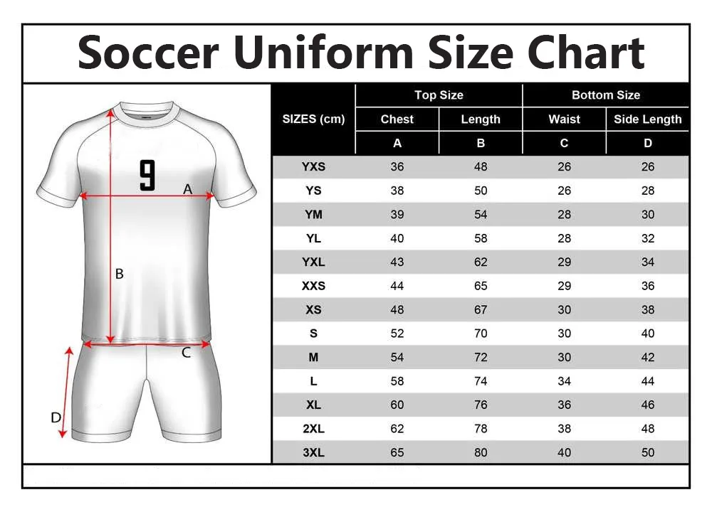 Round Collar Blue Red White Team Soccer Ourfield Kits Custom Sublimation  Printing Club Training Football Jersey Sets