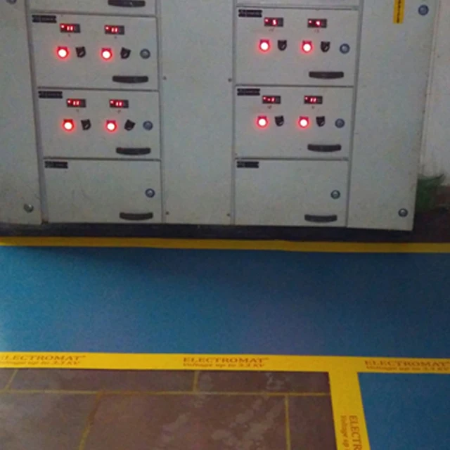 Total Safety Rubber Insulation Mat for High Voltage AC & DC Panels Electric Shock Protection when Installing & Working