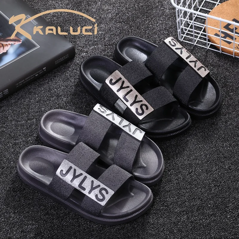 Новые корейские летние мужские модные тапочки домашние тапочки для дома и улицы