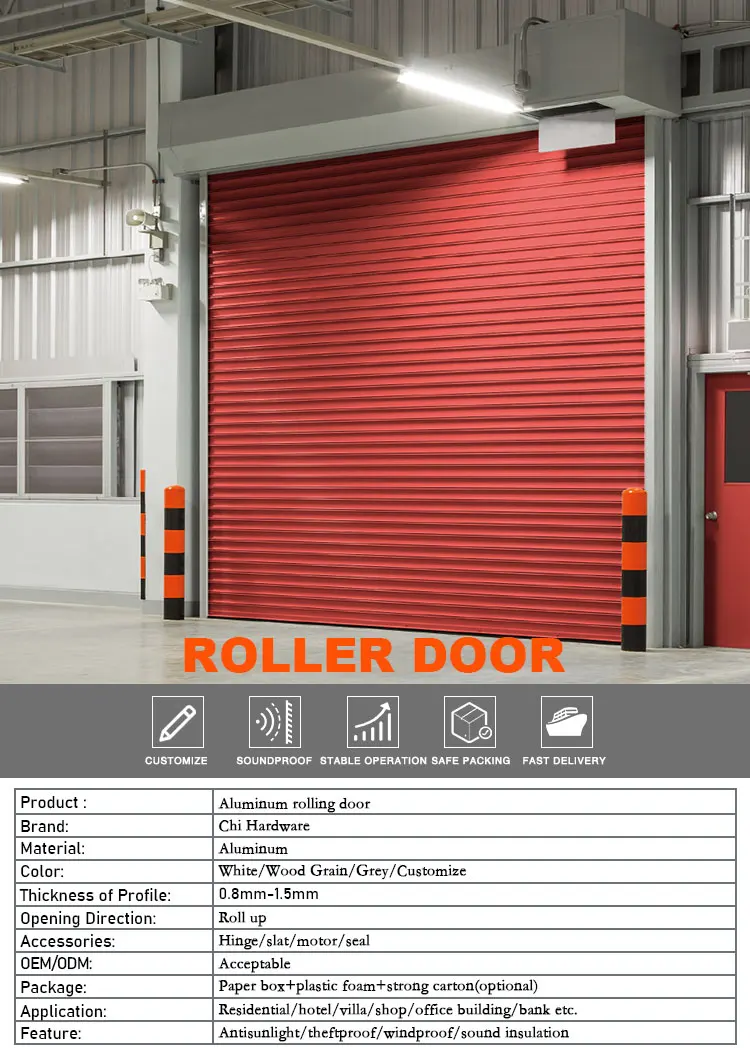 Electric Rolling Shutter Door Galvanized Steel Industrial Cooler ...