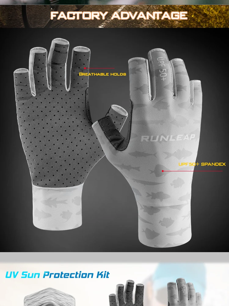 Top Quality Outdoor Fishing Casting Finger Protector Gloves Men's Women ...