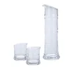 8681-W conjunto de tres piezas de bambú blanco de recipiente para beber