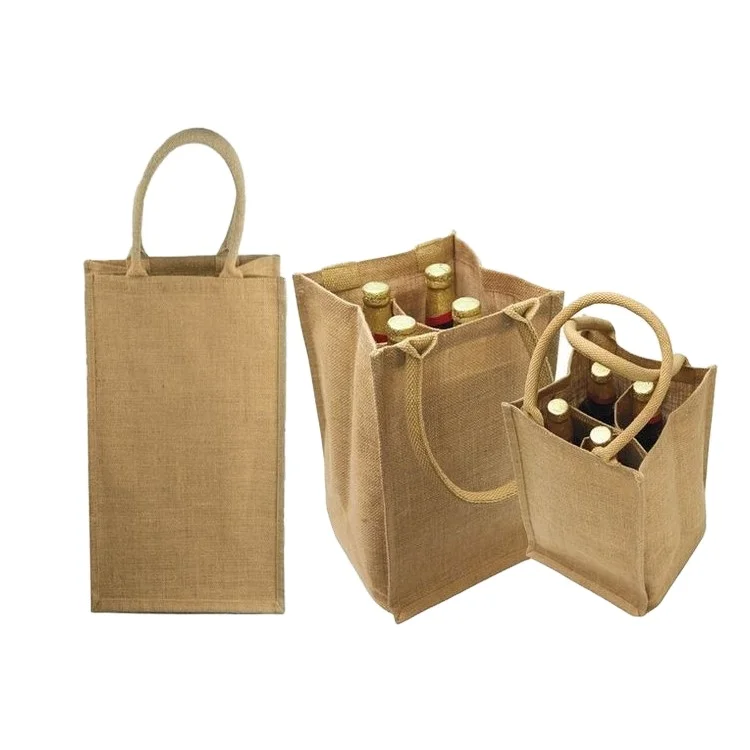 jute wine bottle bags