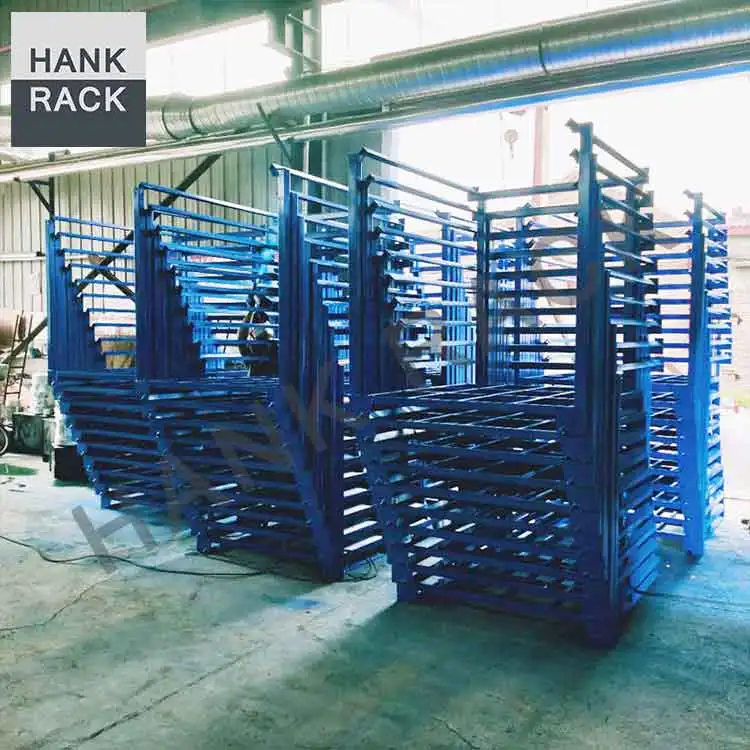Cargo Storage Equipment Stackable Pallet Tainer Metal Stacking Stillage Nestainer