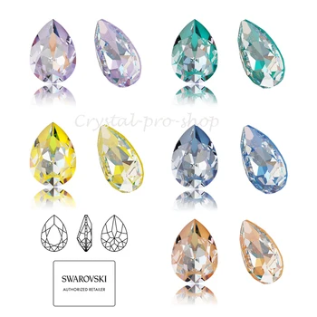 Fancy Stone DeLite Teardrop (4320) Crystal From Swarovski Elements Lacquer Rhinestones