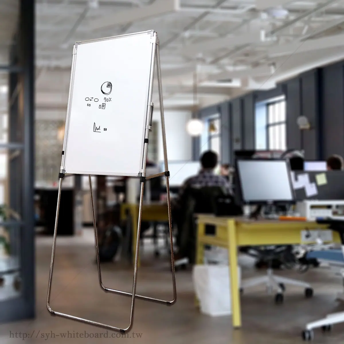 
 Портативная Регулируемая Складная магнитная доска для офиса с откидной таблицей  