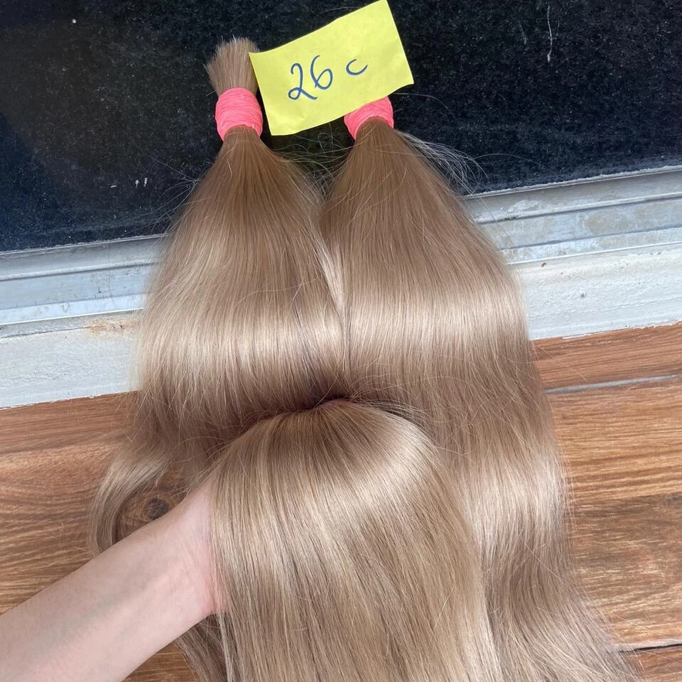Blonde Color Vietnamese Human Hair Virgin Remy Hair Bulk Color #26c Top  Quality In Hair Extension Factory Wholesale - Buy Hair Extensions Human Hair  Wigs,Vietnamese Human Hair,Blonde Color Hair Bulk Product on
