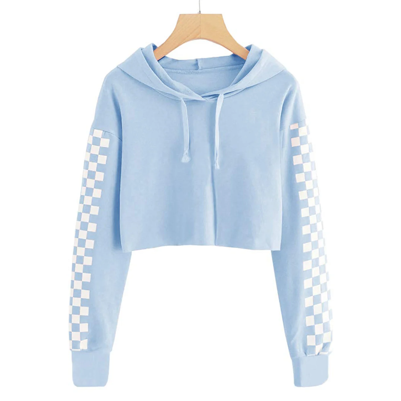 Las Mujeres Ropa De Moda De Color Azul Cielo De Sudaderas Con Capucha/ sudaderas Diseño Simple Sudaderas/sudaderas Con Capucha - Buy Corto  Sudaderas Con Capucha,Estilo Con Capucha Top,Sudaderas De Mujer Product on  Alibaba.com