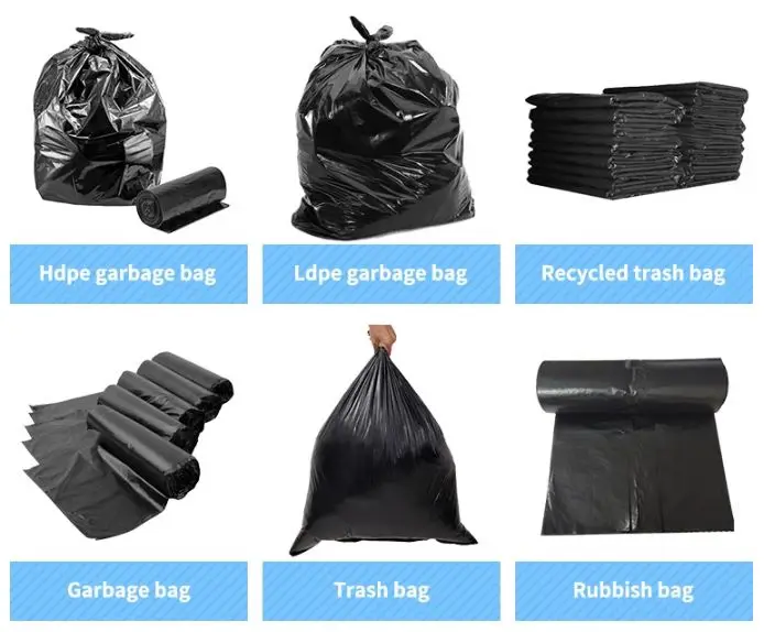 Heavy Duty Trash Bags Individually Folded,42 65 Gallon,3 Mil