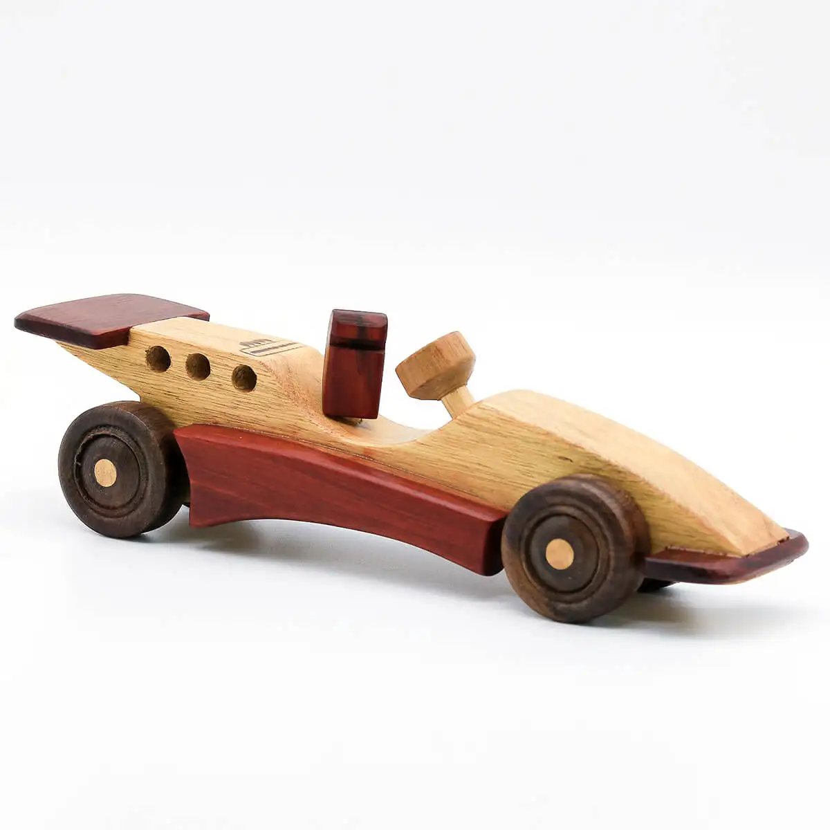 wooden car run toy