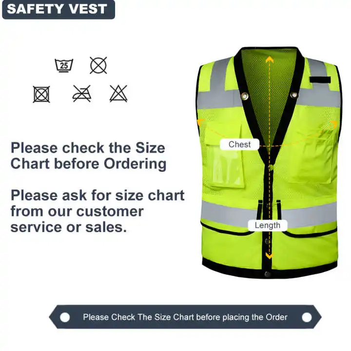 Road High Visibility Safety Reflection Vest Fluorescent Yellow Cheap Reflective West Hi Vis Running Safety Worker Vests