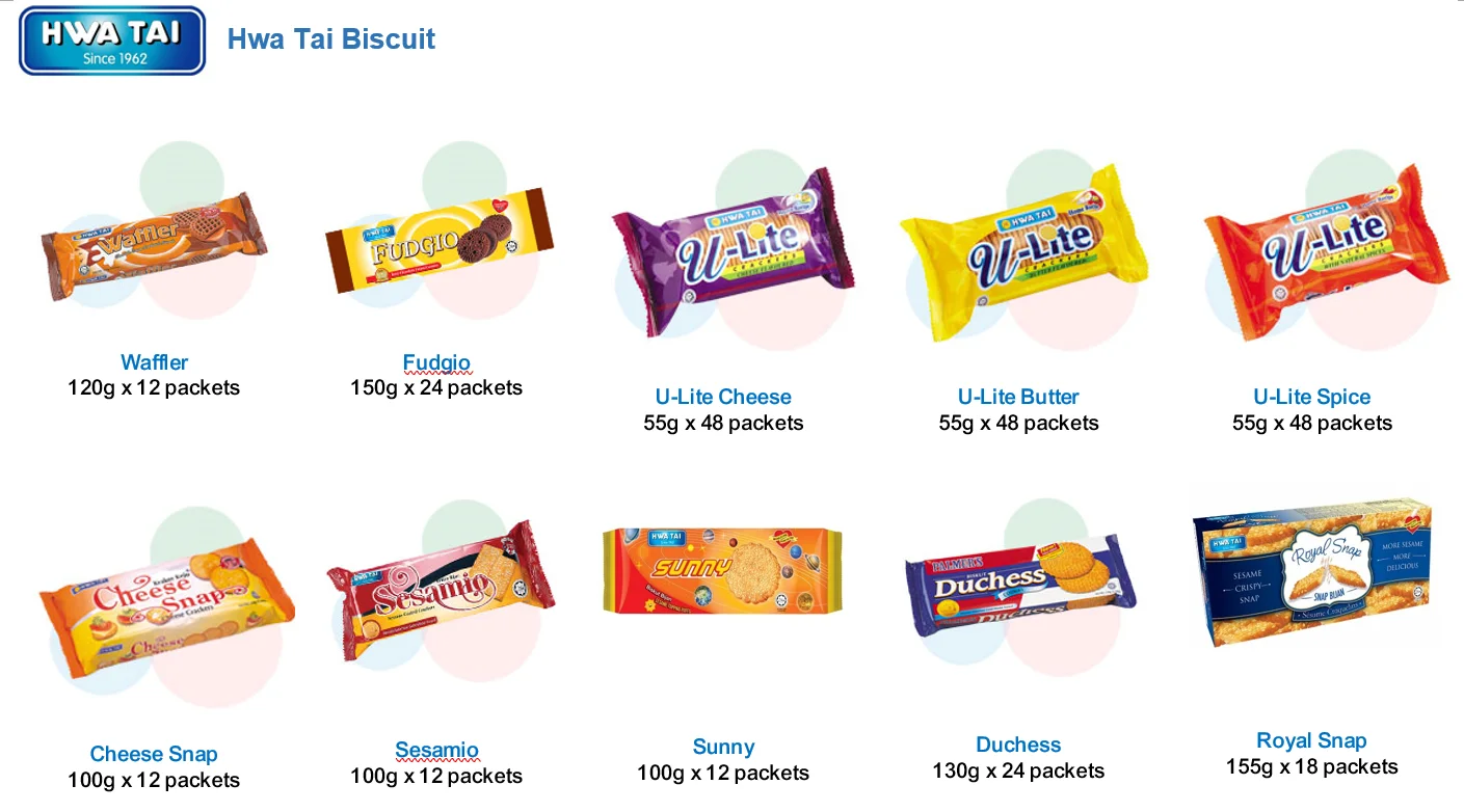 Сырное печенье Hwa Tai U-Lite 55