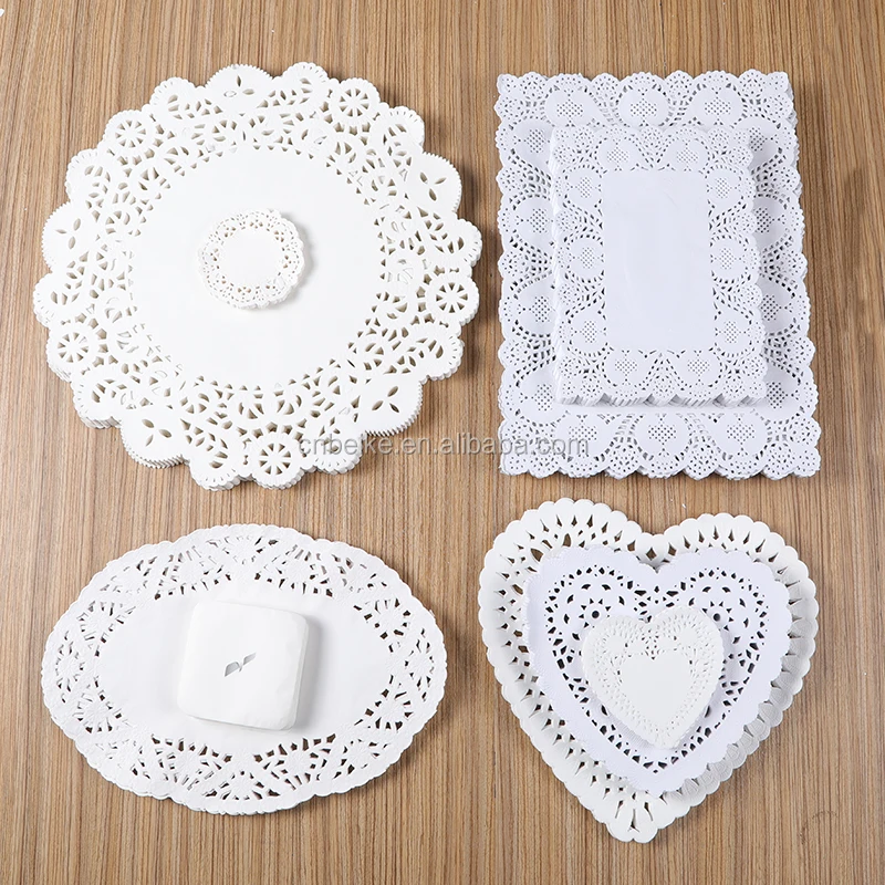Round Cake Square Paper Doilies White Bulk Cake Inch Paper Doilies