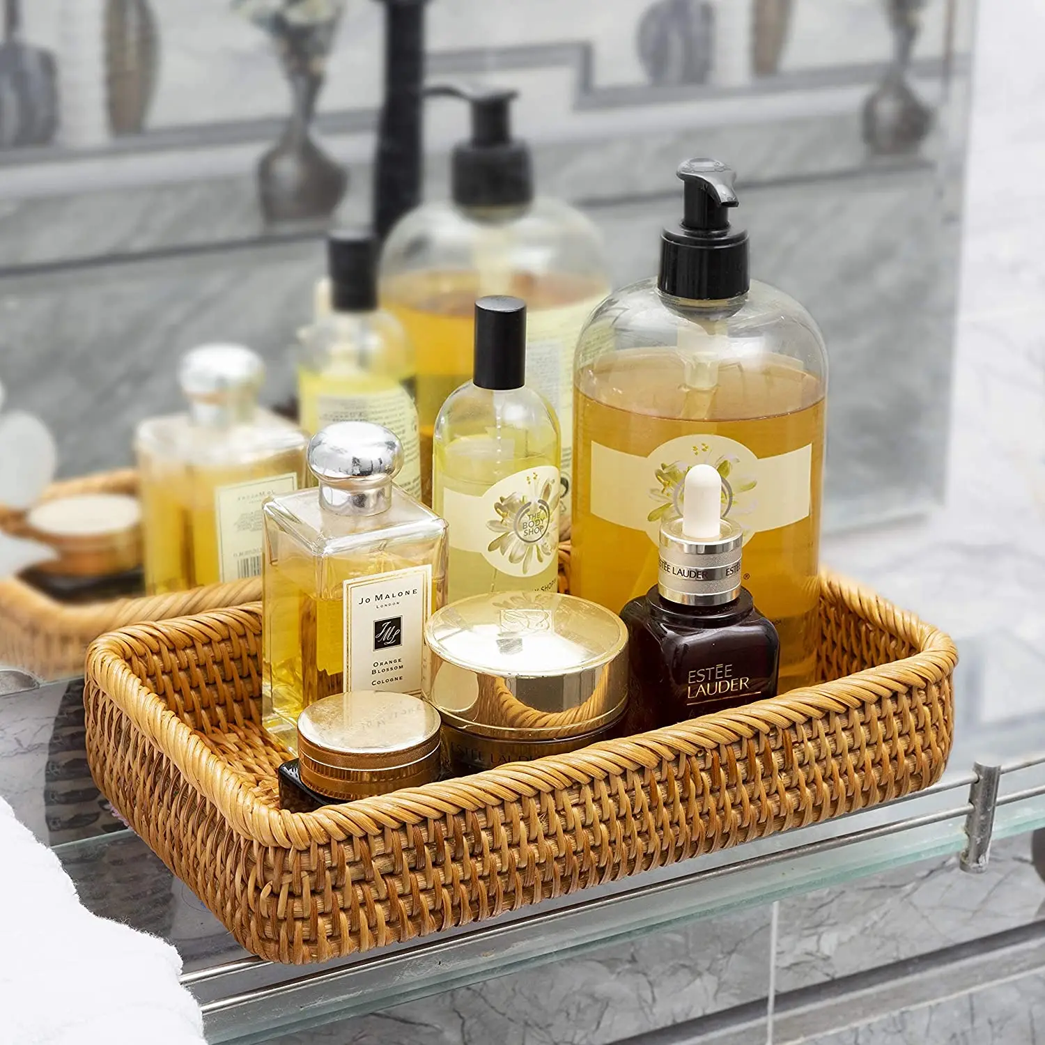 Bathroom Sink Vanity Trays Napkin Holder For Bathroom Toilet Tank Tray