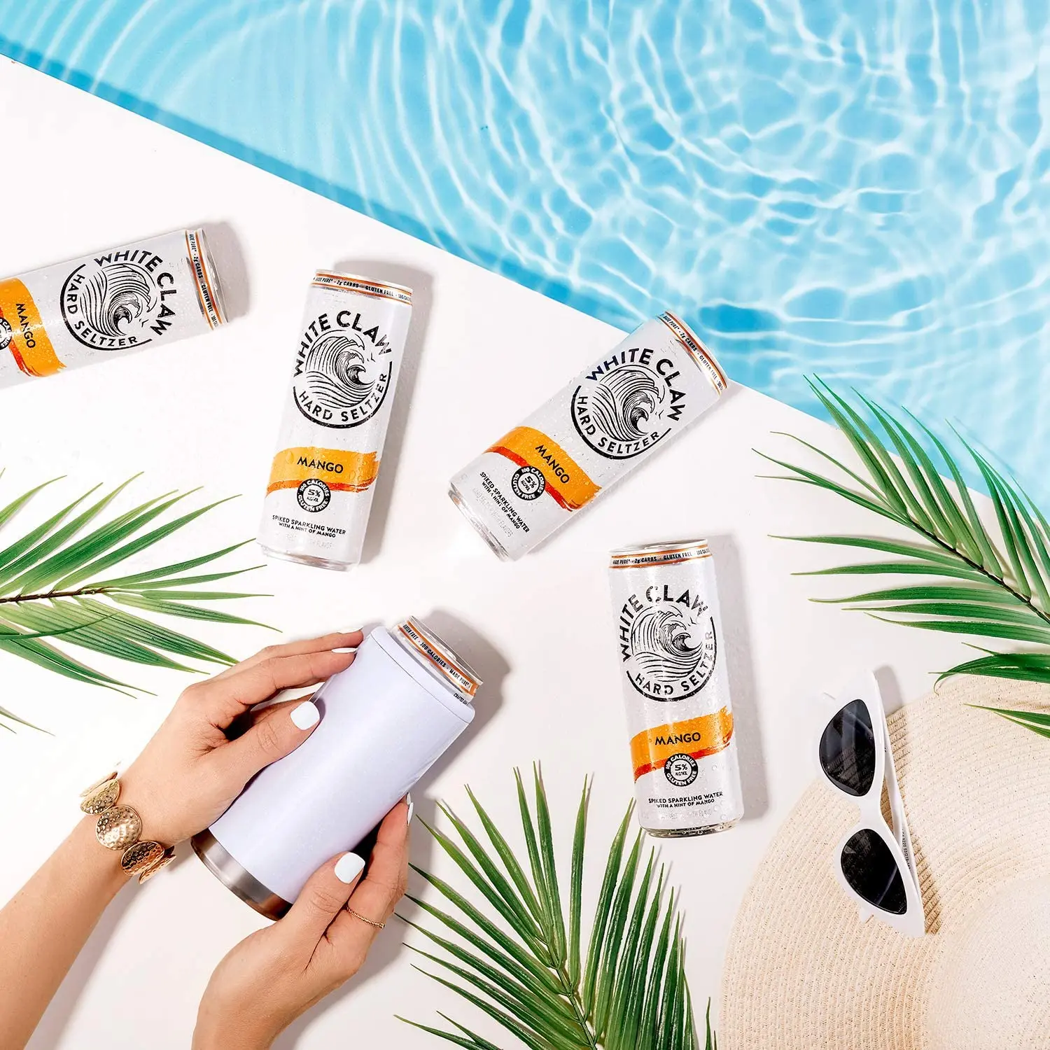 Персонализированный охладитель банок из нержавеющей стали 12 унций тонкий с двойными стенками Изолированный Вакуумный