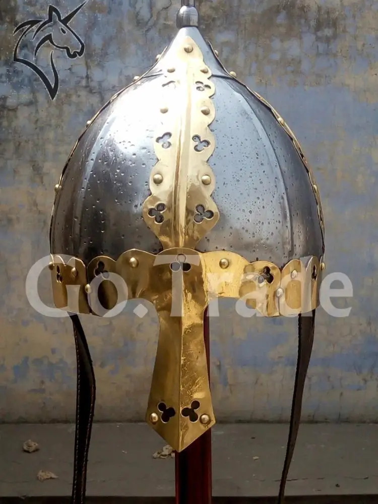 Medieval Knight Viking Helmet Norman Winged Wearable Helm W  Liner 