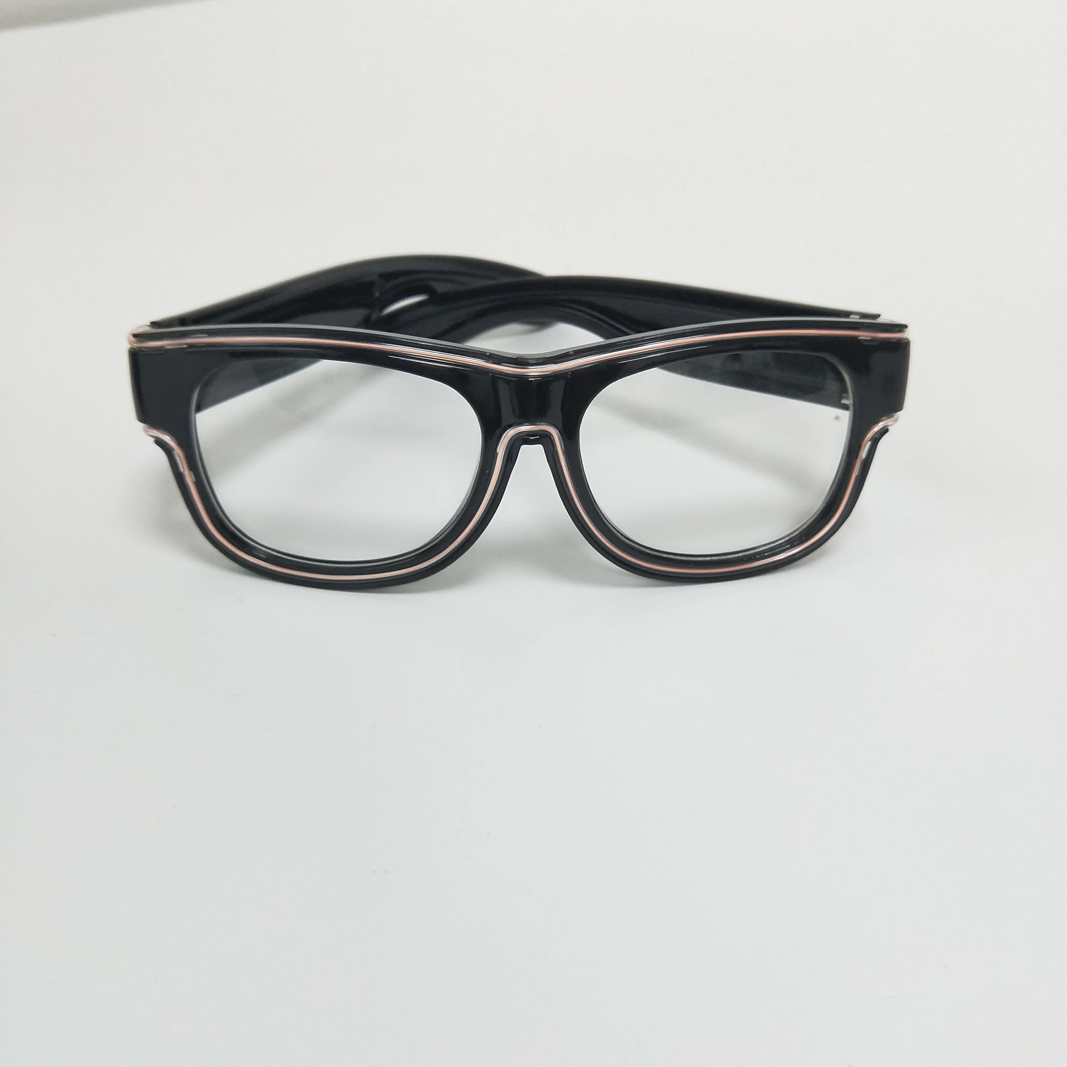 Лидер продаж подсветкой зарядка от USB черная рамка с 7 видов цветов Новинка партия El провода очки для EDM