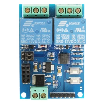 Taidacent 12v Esp8266 Dual Relay Iot Home Phone App Remote Control ...