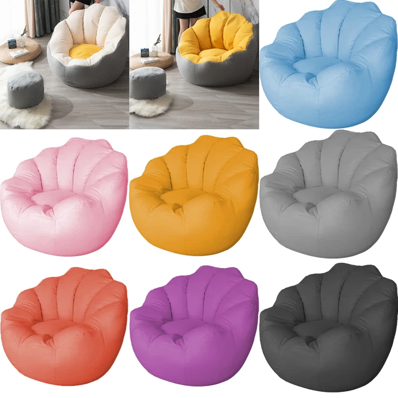 Modern Giant Bean Bag Chair Set Back Support Armchair Lazy Sofa Buy Living Room Sofas,High
