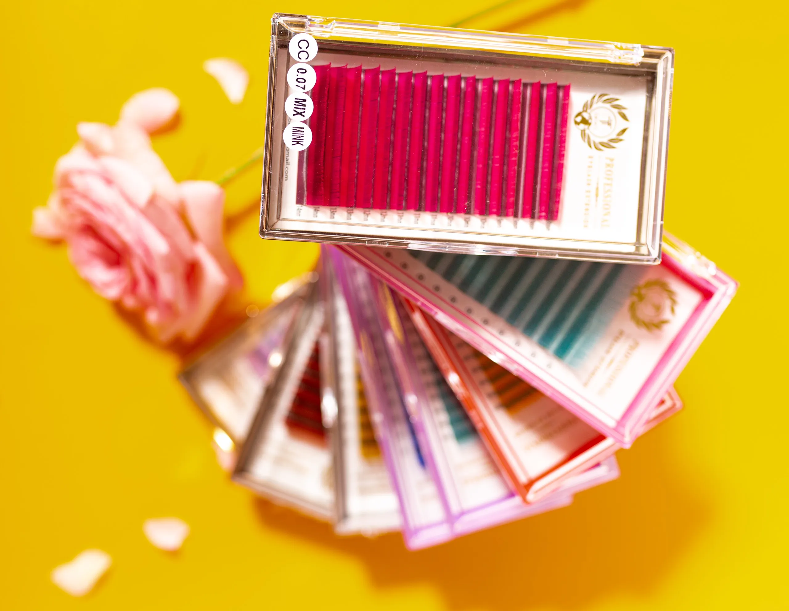 Bulk Single Lash Trays Cashmere Individual Eyelash Extension 25mm