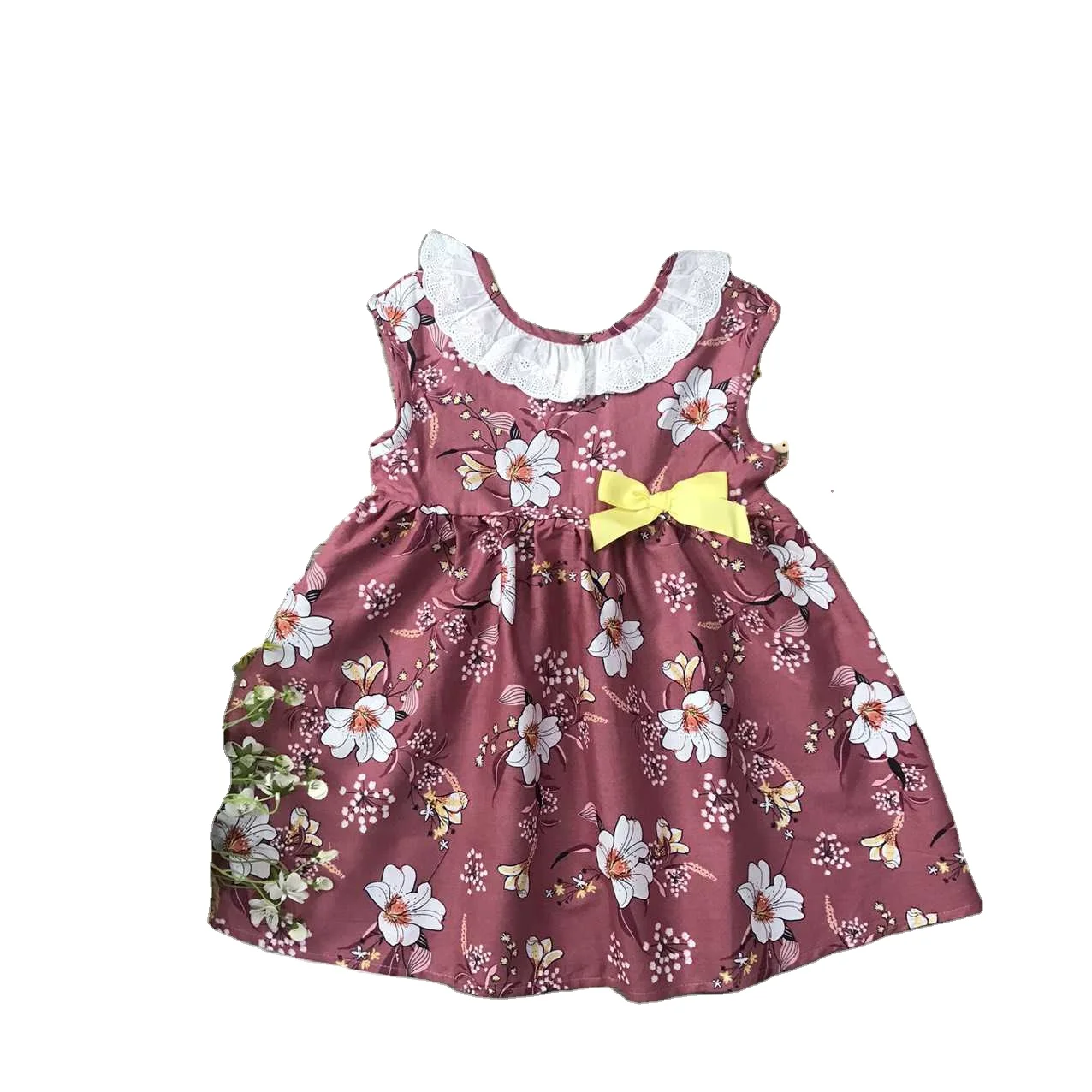 Prix De Gros Bebe Fille Robe Avec Noeud Papillon Fabrique Au Vietnam Buy Summer Girl Dress Girl Child Dress 6 Years Girl Dress Product On Alibaba Com