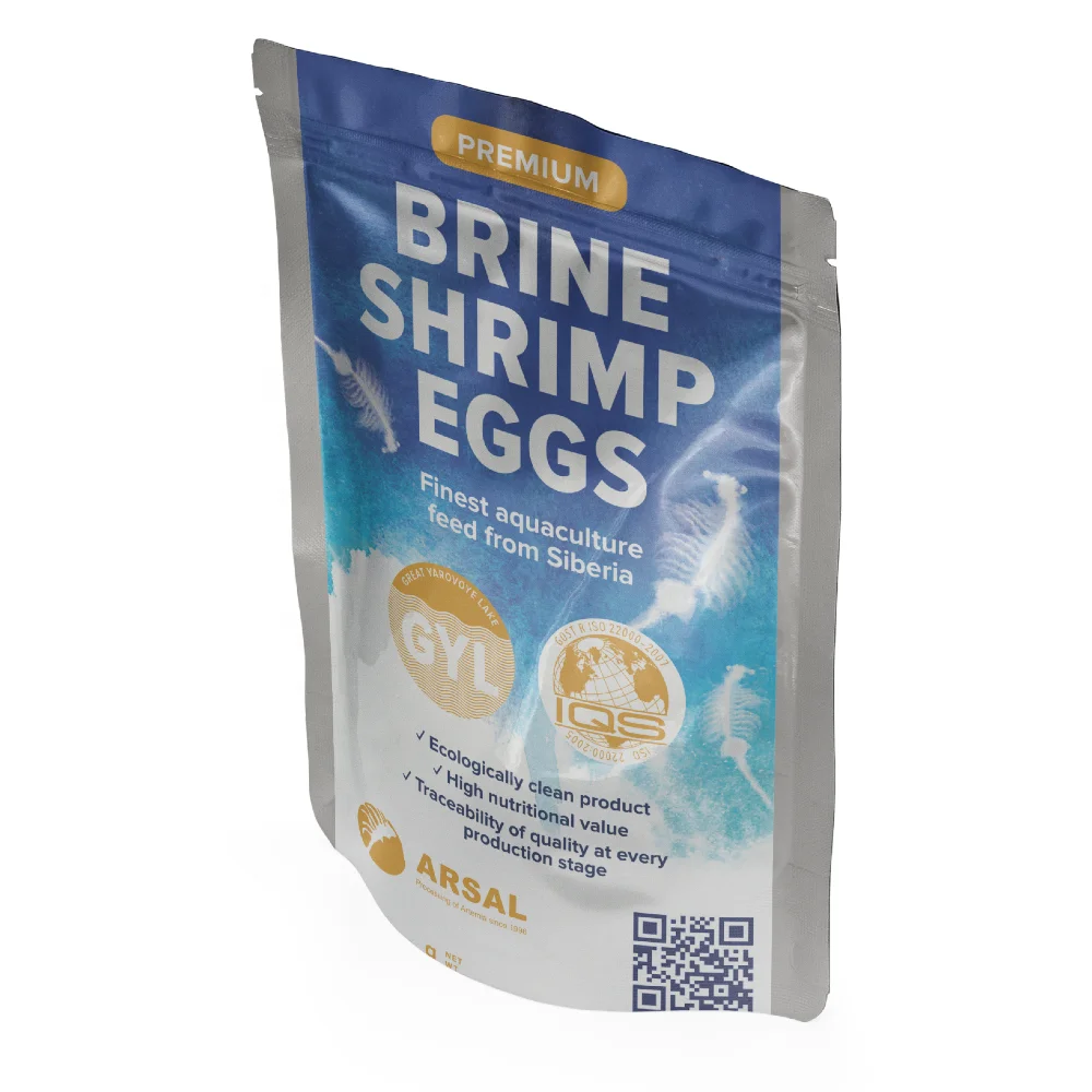 Hatching Rate 75%-85% Russian Wholesale Artemia Cysts Brine Shrimp Eggs In Foil Package