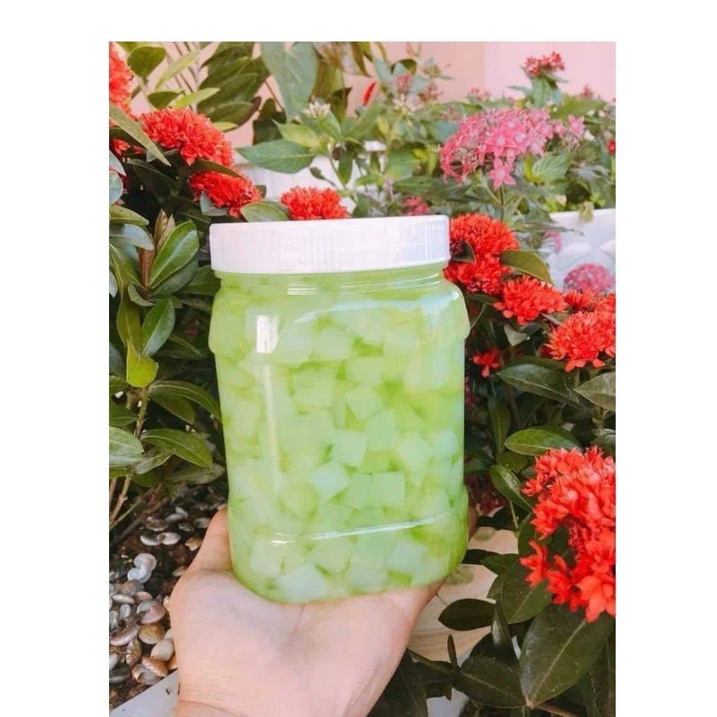 Экспорт Nata de coco-это жевательное полупрозрачное кокосовое желе со вкусом кокосовой ткани или без