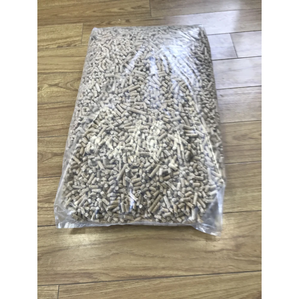 15 kg packaging natural russian wood pellets with length from 5 to 40 mm for heating in bulk, wood pellet