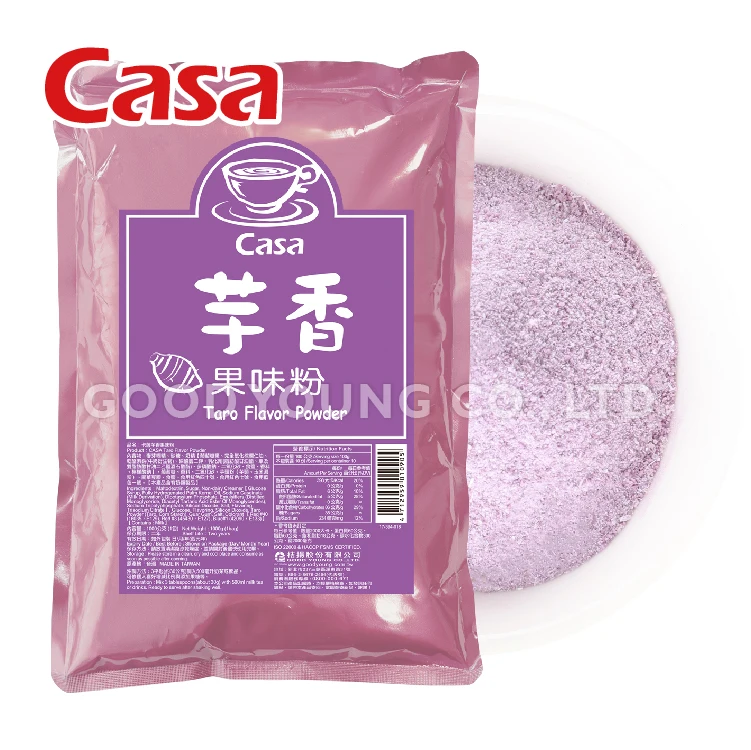 Taiwan Taro Flavor Powder Instant Boba Bubble Milk Tea
